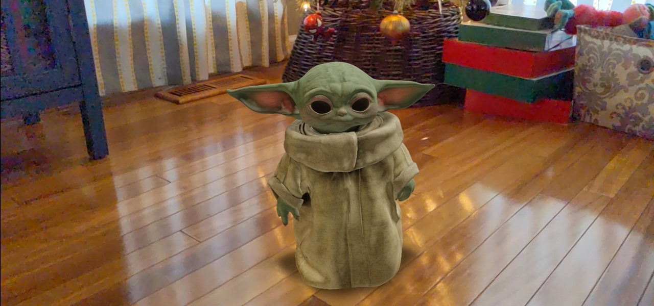 Baby Yoda w wyszukiwaniach Google jako model Rozszerzonej Rzeczywistości