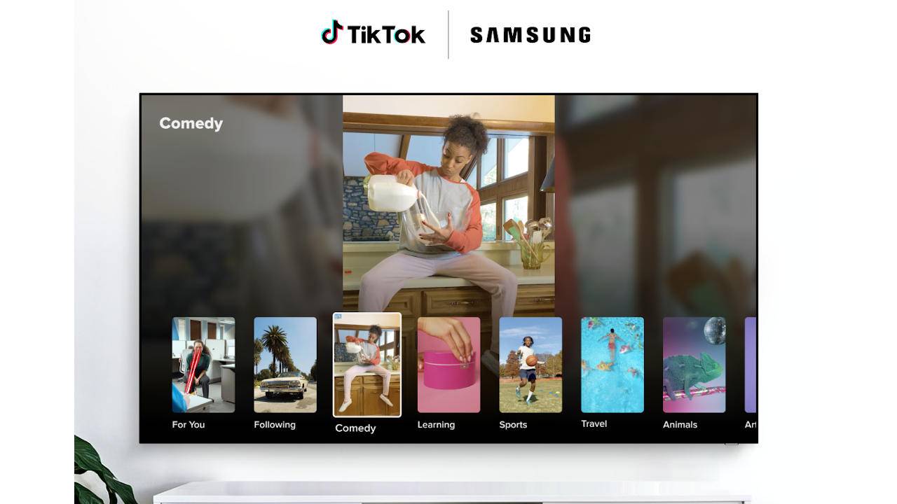 TikTok oficjalnie debiutuje na telewizorach Smart TV Samsunga