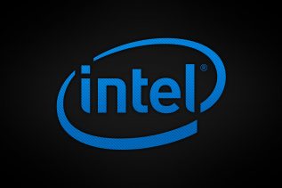 Obrazek przedstawia logo firmy Intel.