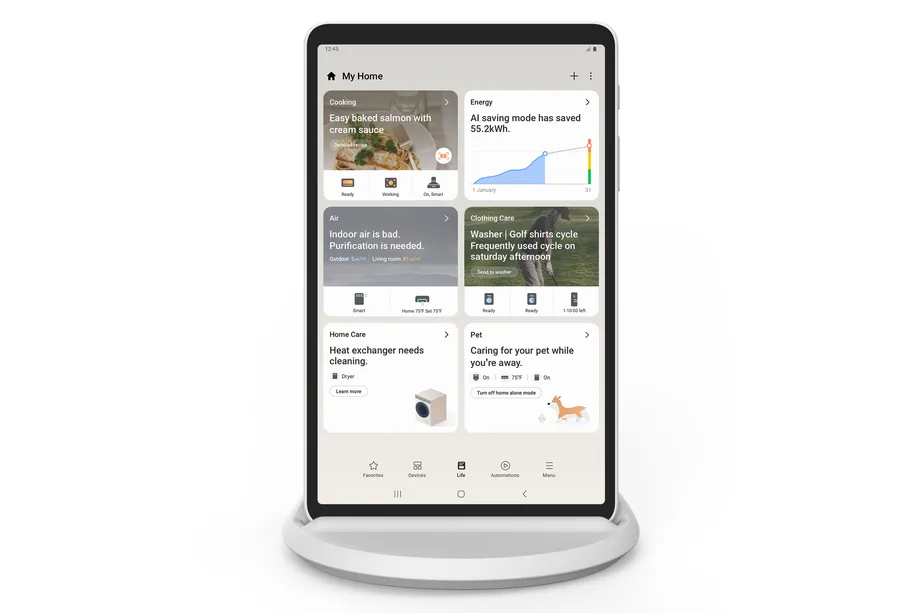 Inteligentny ekran Samsung Home Hub centrum dowodzenia całym domem