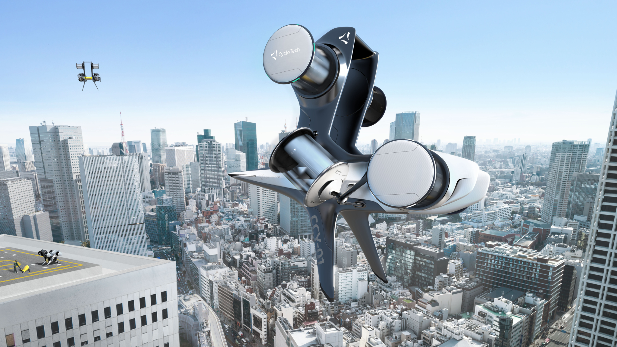 Przyszłość transportu paczek to drony? Miejskie eVTOL mogą zastąpić kurierów