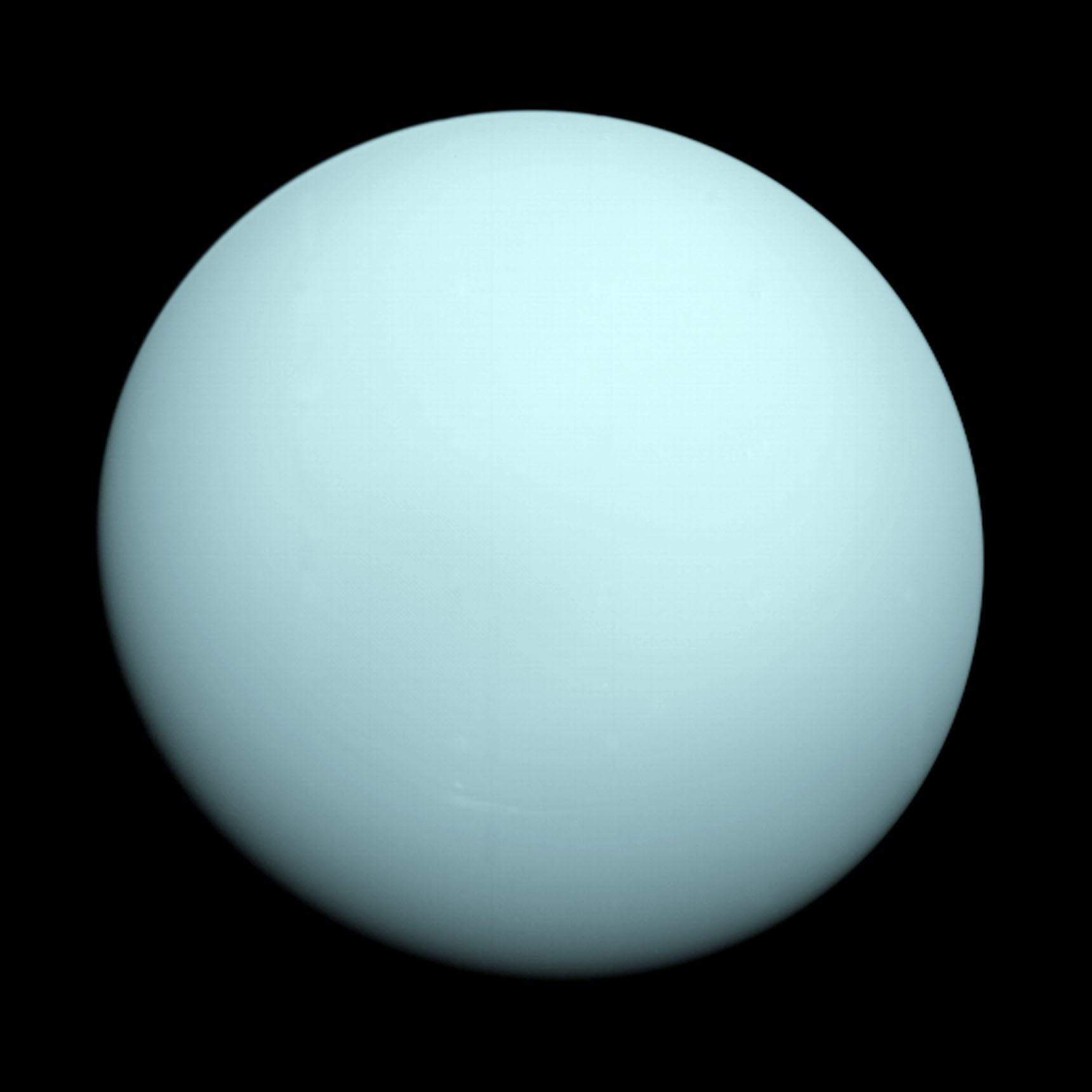 Uran zdjęcie Voyager 2 NASA