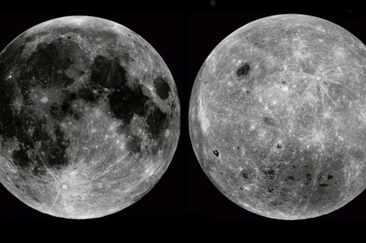 Księżyc zdjęcie obie strony