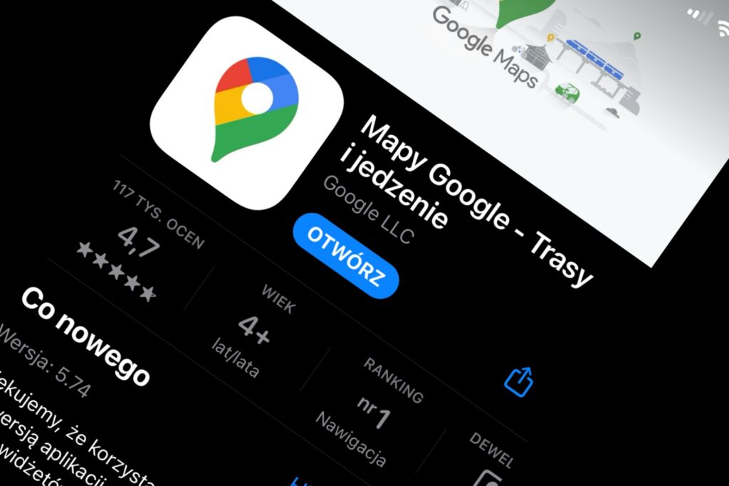 Mapy Google iOS
