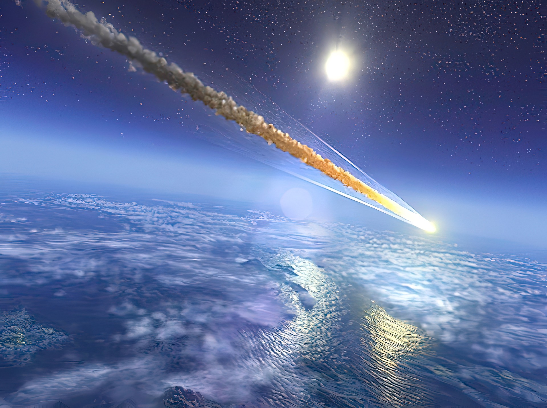 Asteroida meteoryt meteoroid, spadające gwiazdy