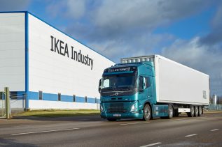 Volvo elektryczna ciężarówka IKEA
