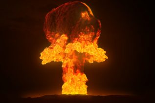 Grzyb atomowy bomba atomowa wybuch