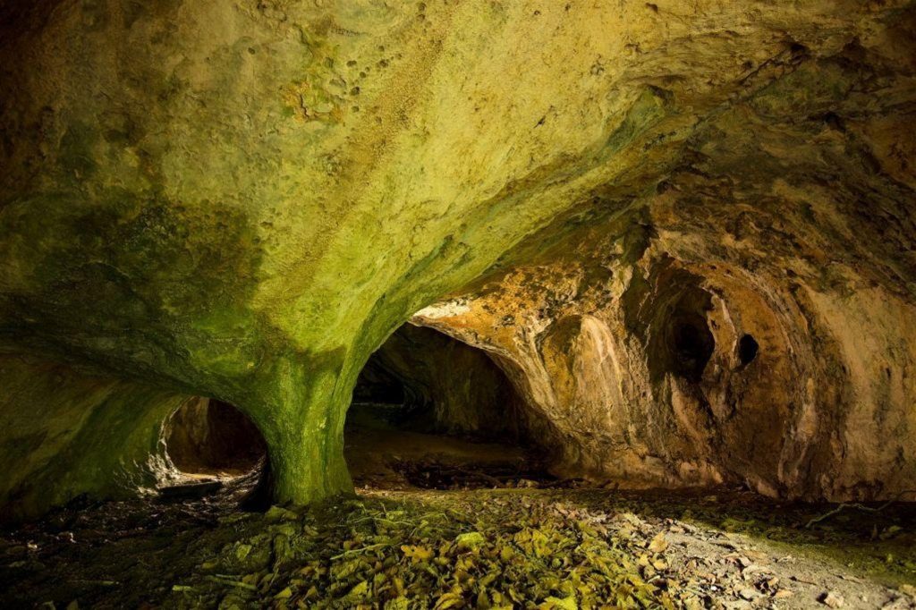 Jaskinia Tunel Wielki Ojcowski Park Narodowy ślady przodka człowieka