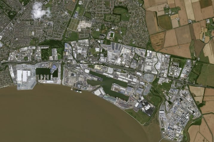 Hull w UK, zdjęcie z konstelacji Pleiades, źródło: Airbus