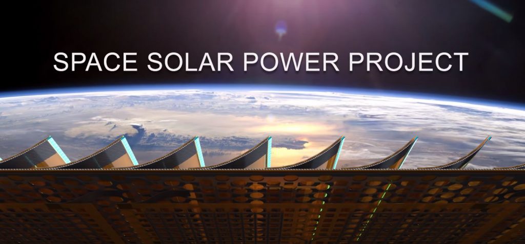Projekt pozyskania energii słonecznej SSPP (Źródło: https://www.spacesolar.caltech.edu/)