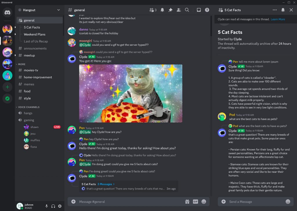 Chatbot Clyde Discord