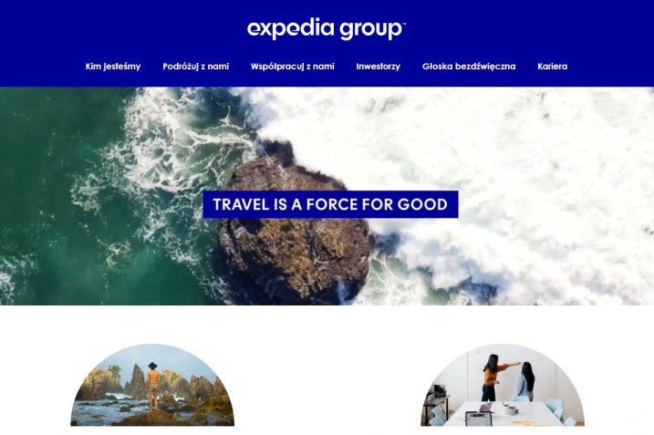 Aplikacja planowania podróży (źródło: Expedia)