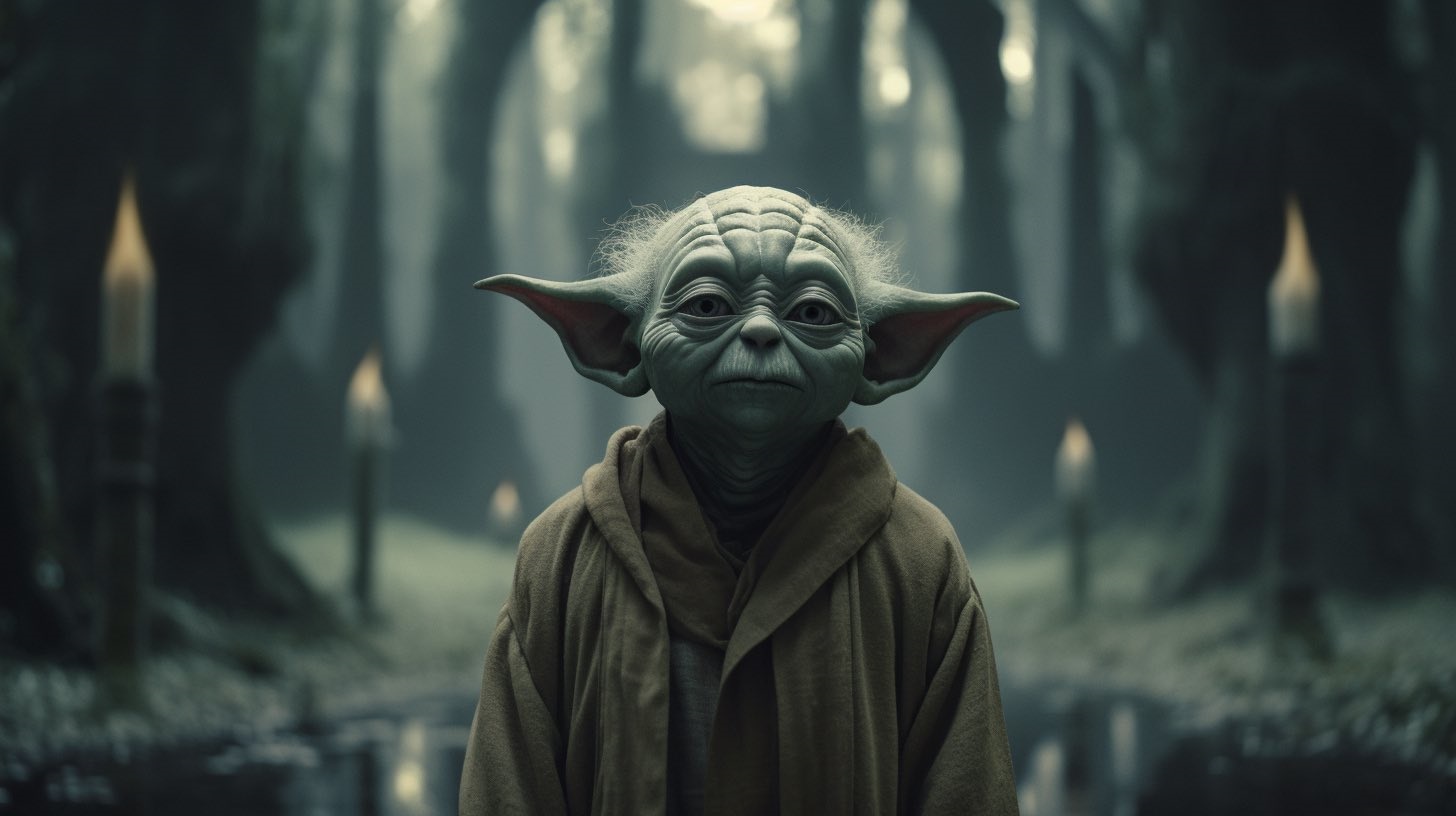 Yoda wytworzony przez AI (źródło: Curious Refuge/Twitter)