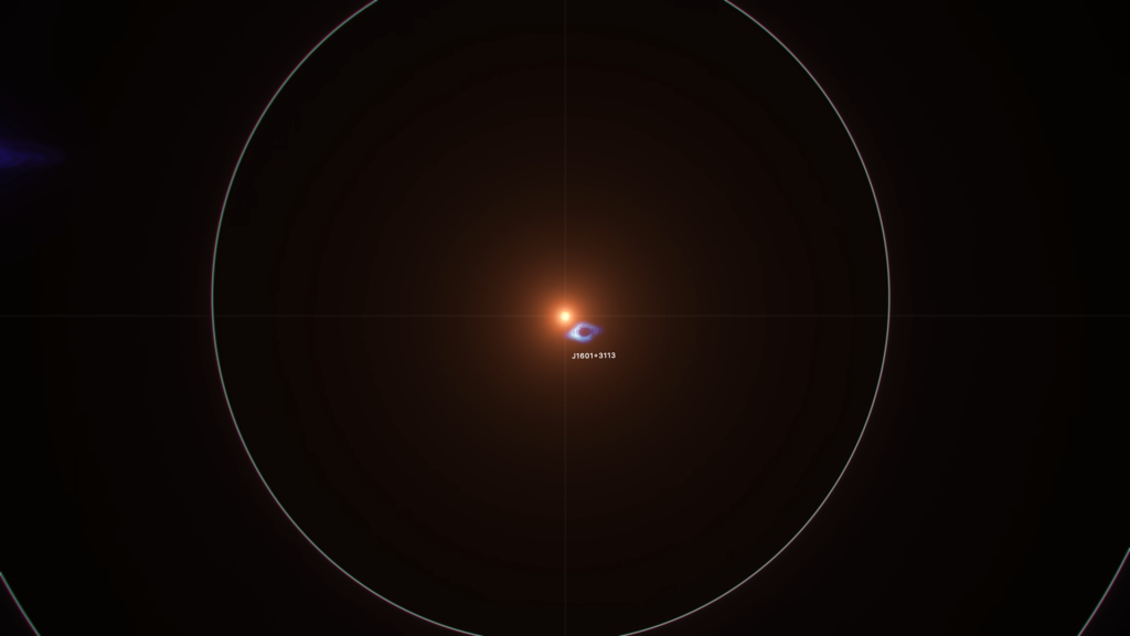 czarne dziury animacja NASA (źródło: nasa.gov)