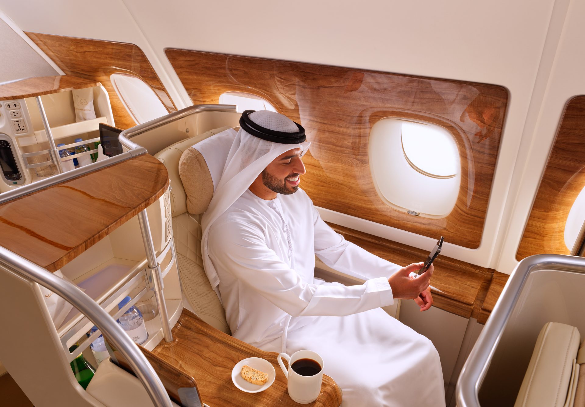 Bezpłatne WiFi na pokładzie linii lotniczych (źródło: Emirates)