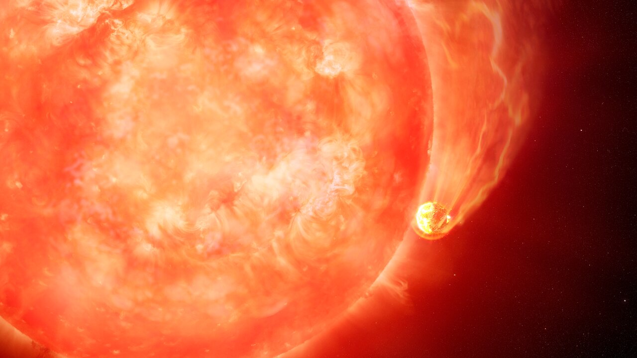 Planeta zderza się z gwiazdą (Źródło: noirlab)