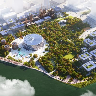 Przekształcona rafineria naftowa w Hangzhou (Źródło: mvrdv)