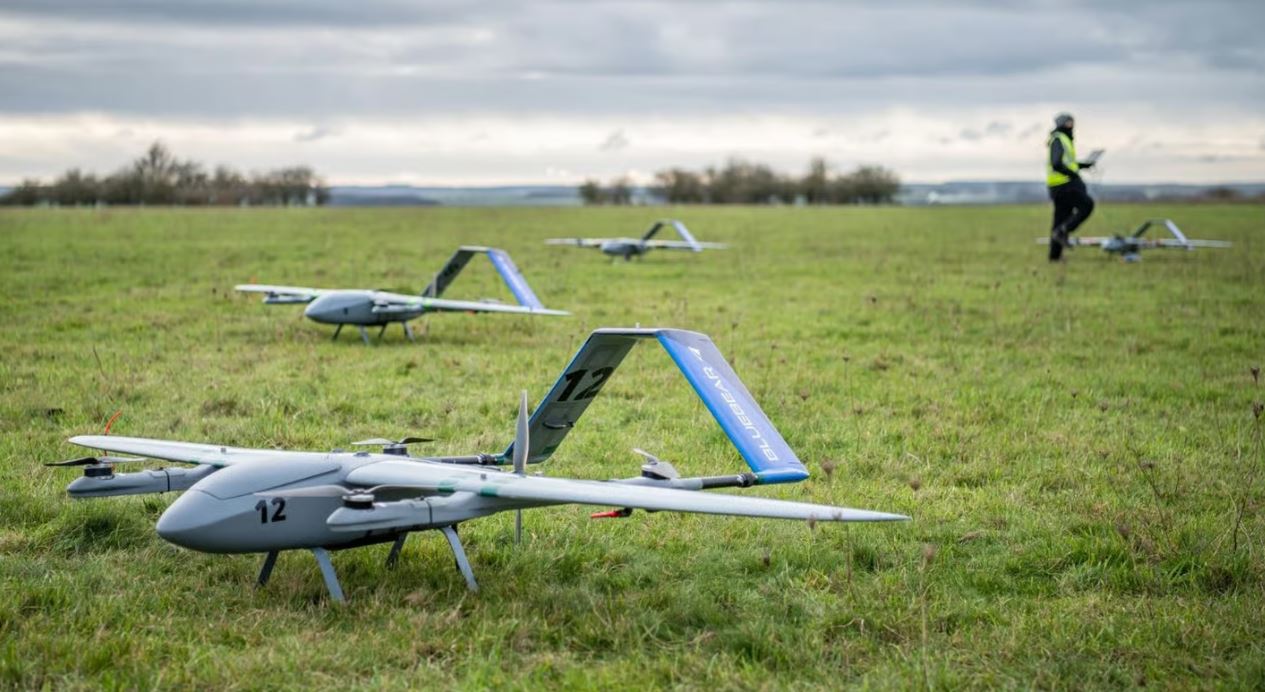 Testy dronów (Źródło: gov.uk)