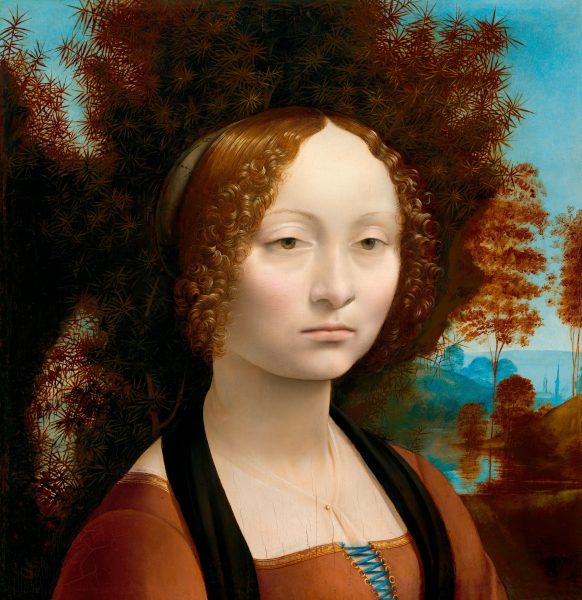 Ginevra de Benci, Leonardo da Vinci (źródło: Google Arts & Culture)