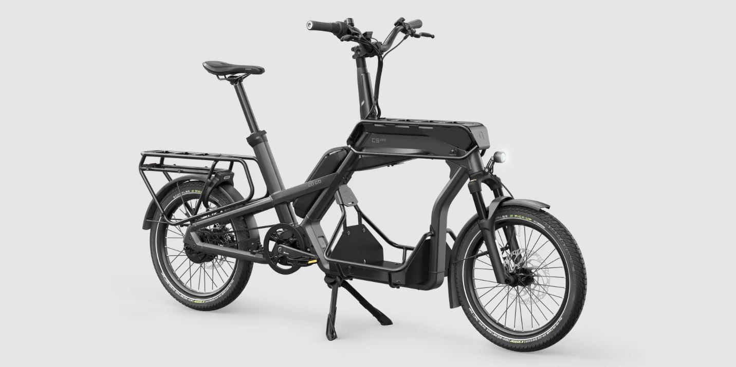 Esta bicicleta eléctrica es un mini camión urbano.