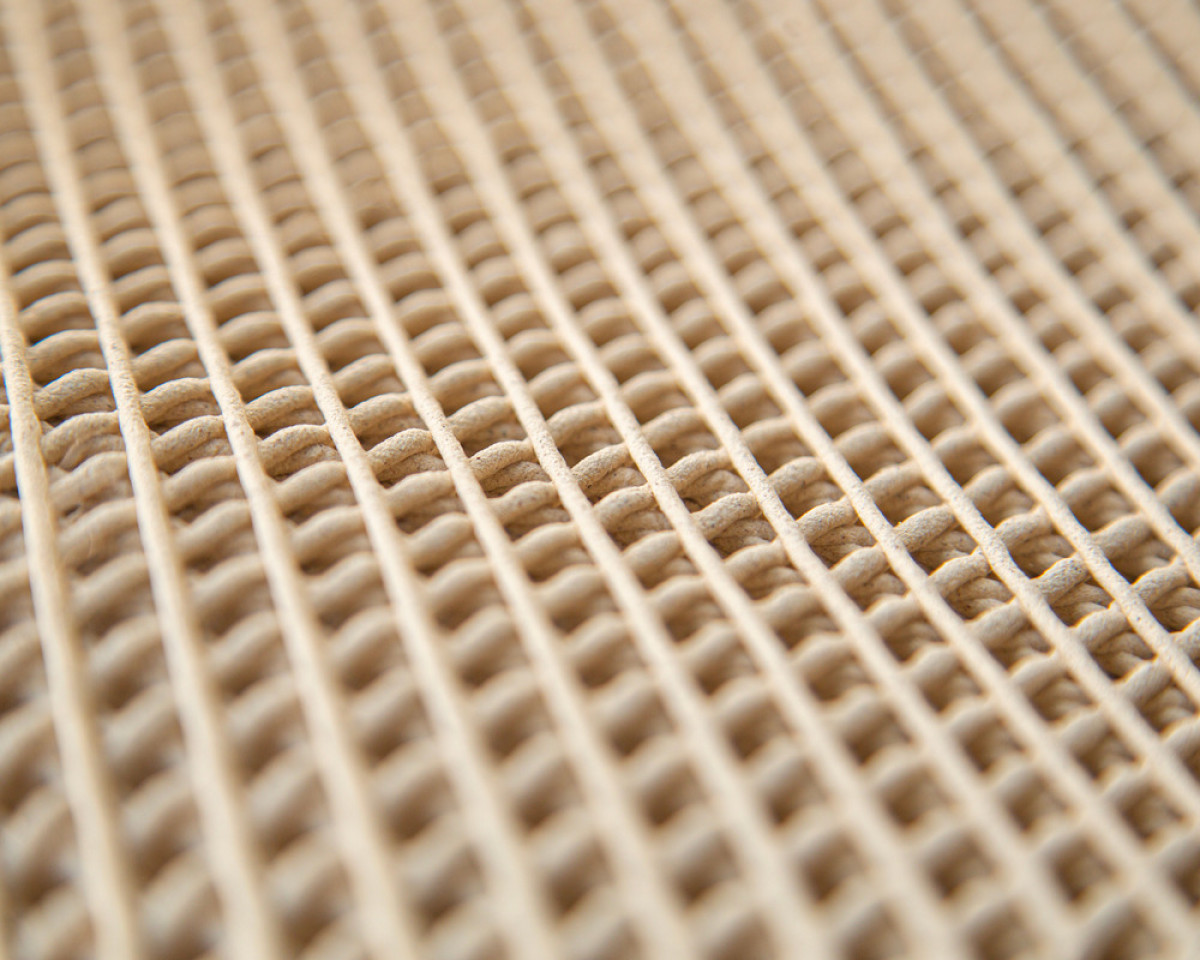 Materiał z pasty drzewnej wydrukowany w 3D (źródło: Design DEKKO/Disrupt.Design Lab)