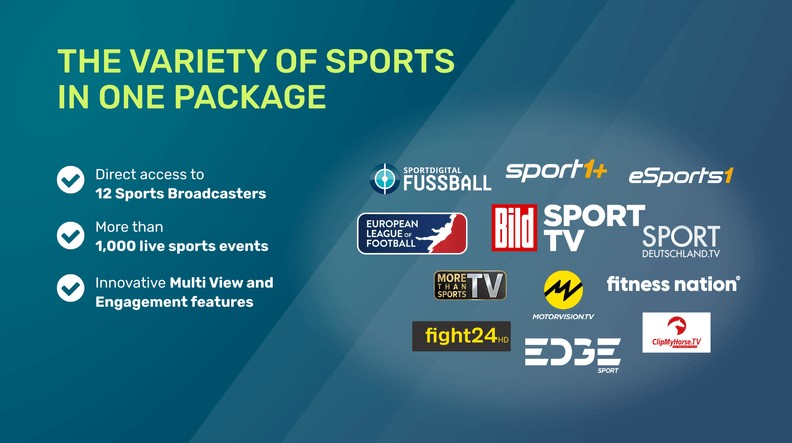 Sportowa platforma streamingowa Sportworld (źródło: B1 SmartTV)
