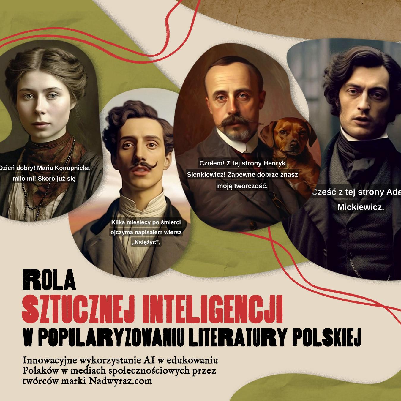 Sztuczna inteligencja przemawia głosem polskich pisarzy (źródło: nadwyraz.com)