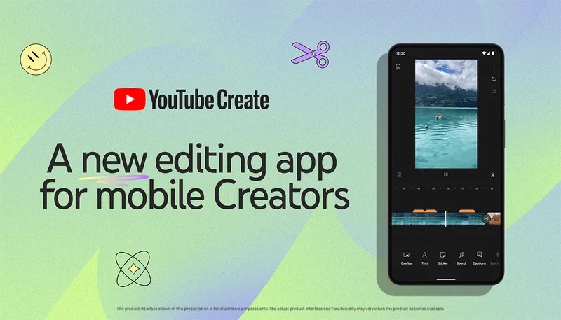 Nowa aplikacja Create (źródło: YouTube)