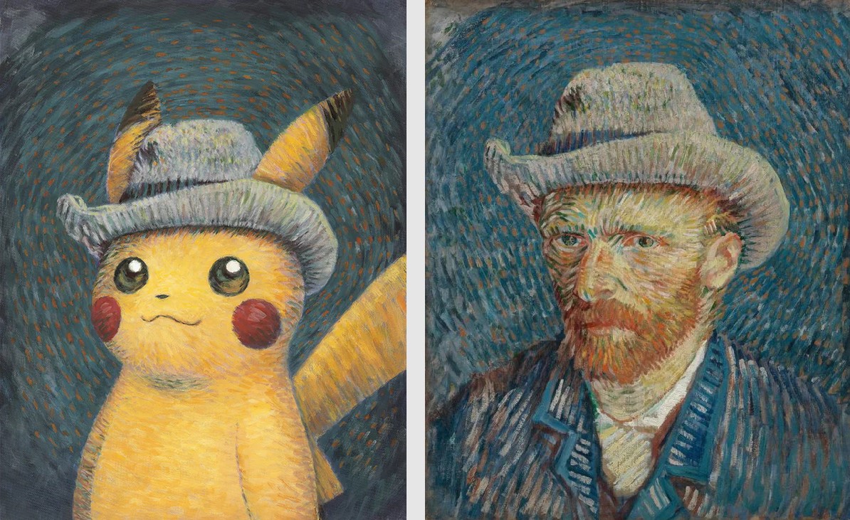 Pokemony inspirowane dziełami artysty (źródło: Muzeum Van Gogha)