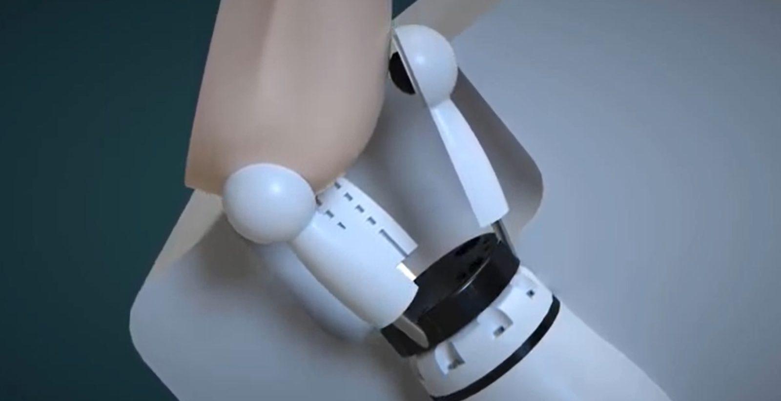 Robot wykonuje badanie piersi (źródło: YouTube)