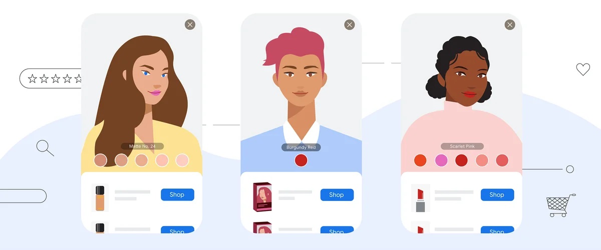 Przeglądarka Google pozwoli sprawdzić czy pasuje nam kolor włosów dzięki AR (źródło: Google)