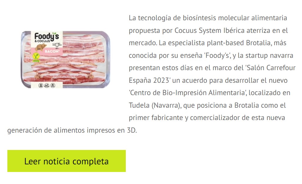 Bekon 3D dostępny w hiszpańskich supermarketach (źródło: alimarket.es)