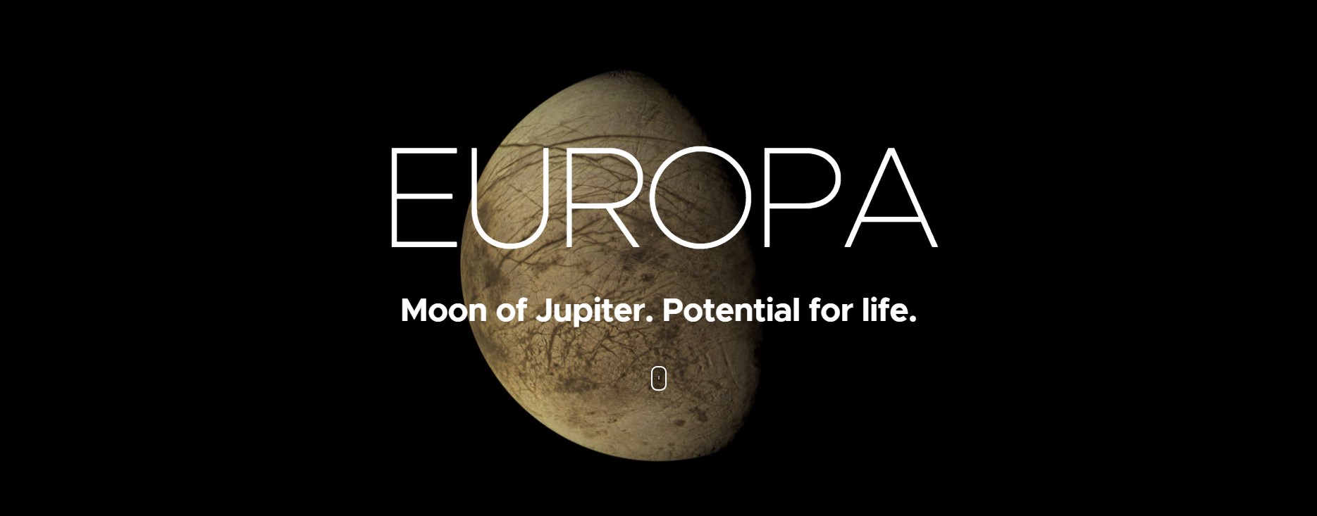 Europa, czyli księżyc Jowisza (źródło: NASA)