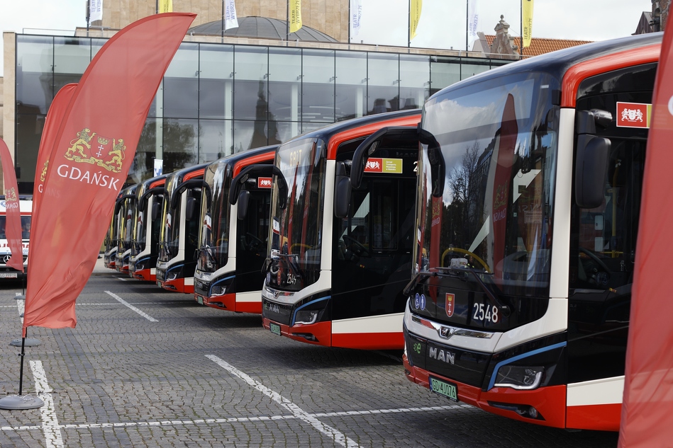 Autobusy elektryczne w Gdańsku (źródło: GAiT)