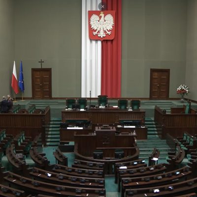 Sala Plenarna, w której odbywają się Obrady Sejmu RP (źródło: Sejm RP)
