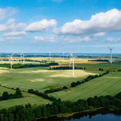 Elektrownia wiatrowa, farmy wiatrowe w Marszewie (źródło: TAURON Ekoenergia)