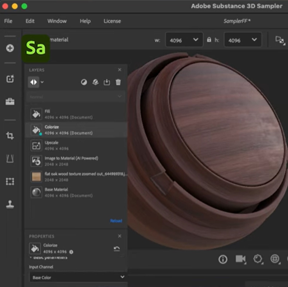 Adobe Substance 3D Sampler (źródło: Adobe Substance 3D)